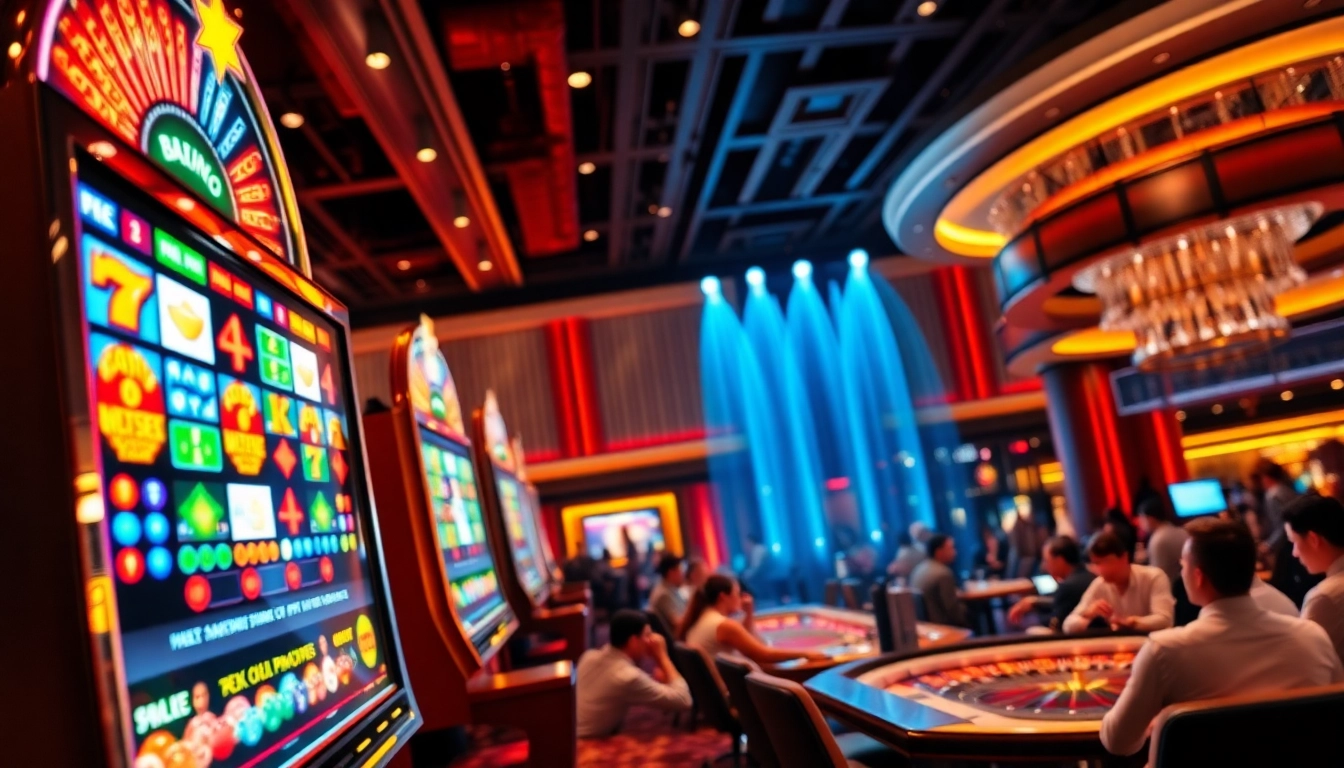 Experience thrilling wins at tg88.com with vibrant casino tables and engaging slot machines.