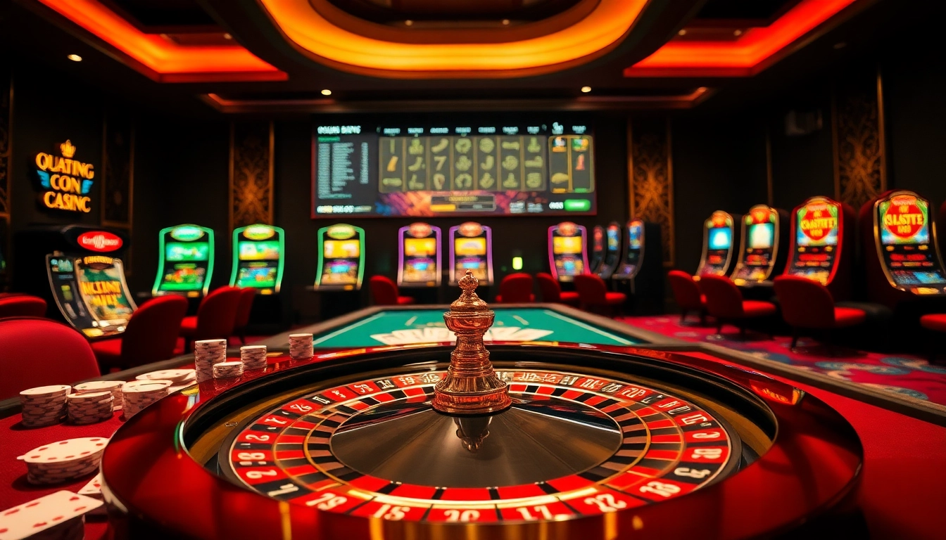 Experience thrilling gameplay at qq88 com with elegant casino setups and high-stakes action.