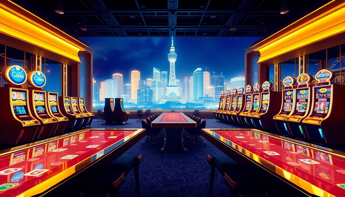 Jouez à des jeux sur un casino en ligne francais dans un environnement élégant et lumineux.