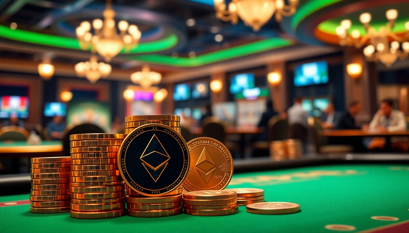 Découvrez le casino crypto avec des pièces brillantes et une ambiance de jeu captivante.
